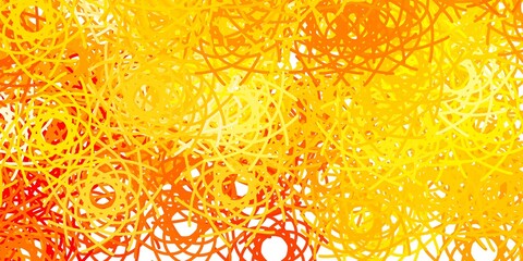 Light Orange vector texture with memphis shapes.