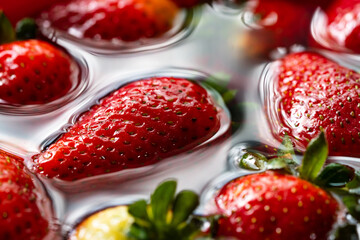 strawberries in a glass