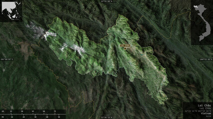 Lai Châu, Vietnam - composition. Satellite © Yarr65