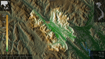 Lào Cai, Vietnam - composition. Physical