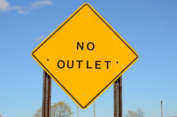No outlet sign