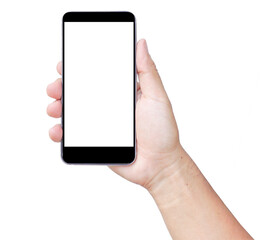 Touch screen smartphone, in hand