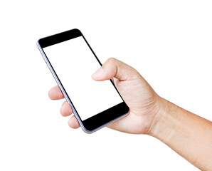 Touch screen smartphone, in hand
