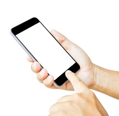 Touch screen smartphone, in hand