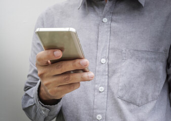 Touch screen smartphone, in hand