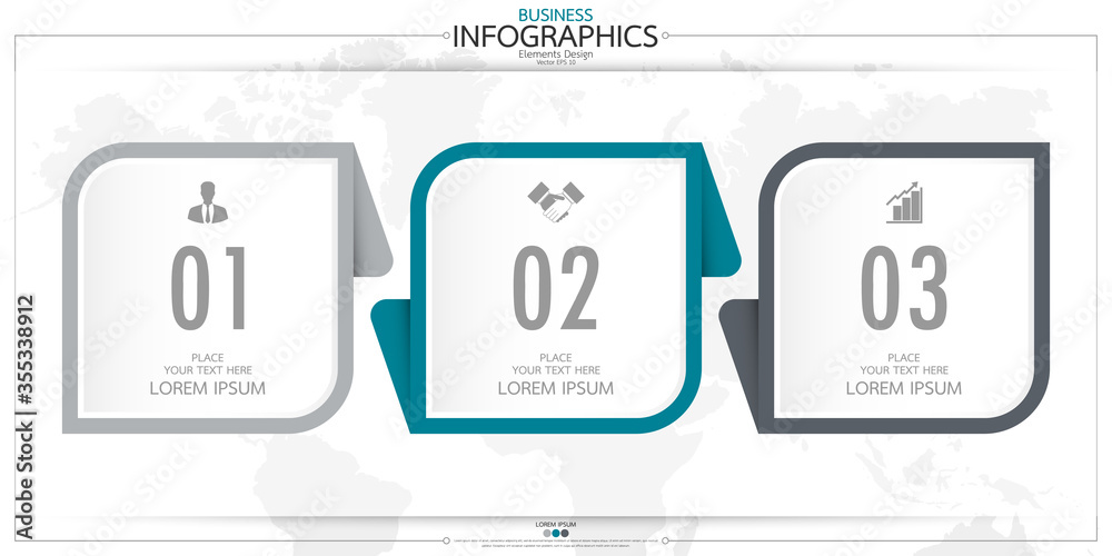 Poster infographic business horizontal timeline process chart template. vector modern banner used for prese