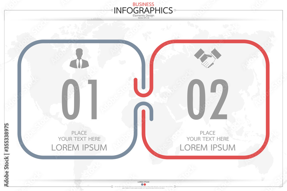 Poster infographic business horizontal timeline process chart template. vector modern banner used for prese