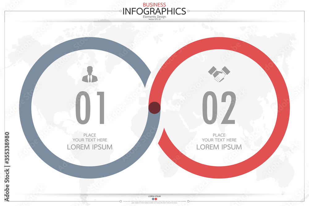 Poster infographic business horizontal timeline process chart template. vector modern banner used for prese