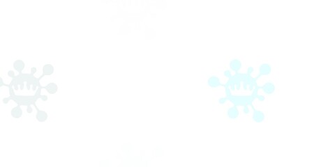 Light green vector pattern with coronavirus elements.