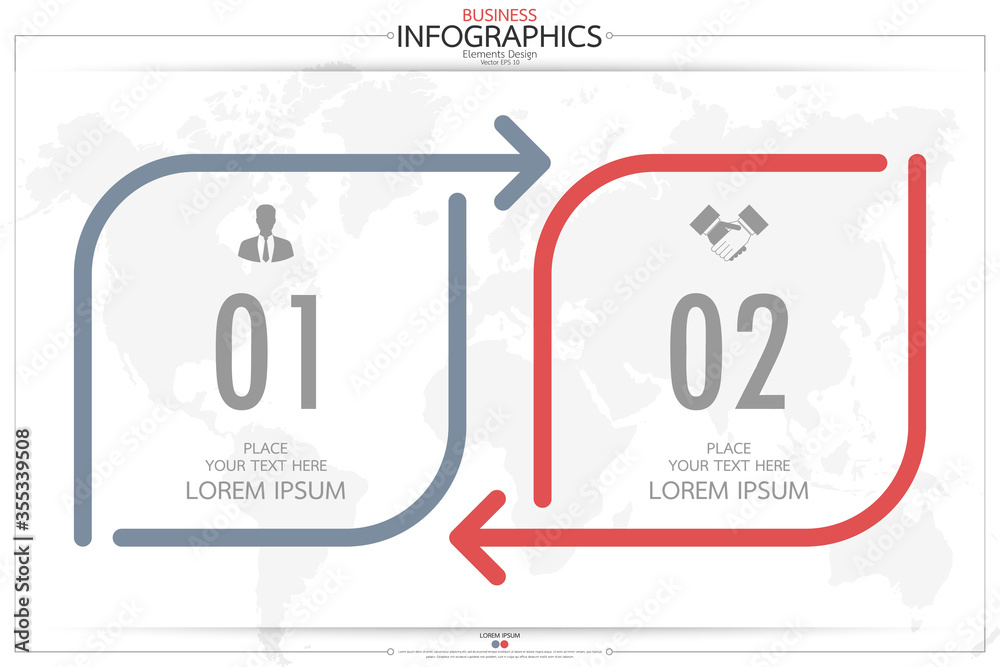 Poster infographic business horizontal timeline process chart template. vector modern banner used for prese