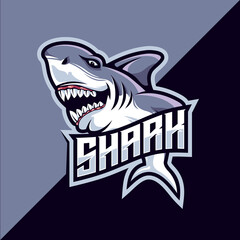 Shark esport mascot logo design © avante_speed
