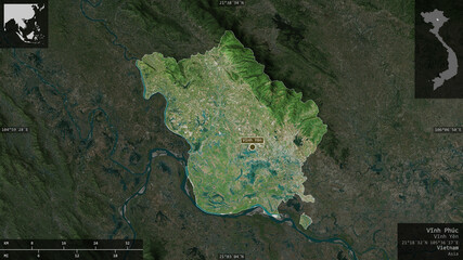 Vĩnh Phúc, Vietnam - composition. Satellite
