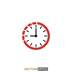 Clock and Time Icon Design Vector
