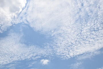 Naklejka na ściany i meble Clouds scattered in the sky