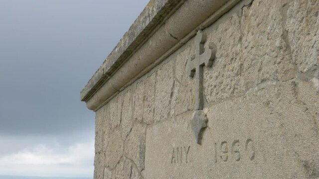 Catholic Cross Sanctuary Wall, Year 1960, Randa