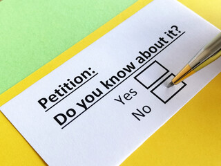 Obraz premium Questionnaire about family law