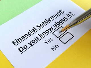Obraz premium Questionnaire about family law