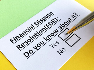 Fototapeta premium Questionnaire about family law