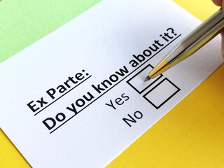 Fototapeta premium Questionnaire about family law