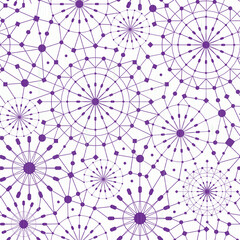 Obraz premium Abstract purple network texture seamless pattern