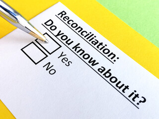 Obraz premium Questionnaire about family law