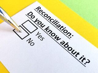 Obraz premium Questionnaire about family law