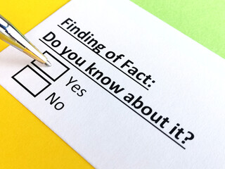 Obraz premium Questionnaire about family law