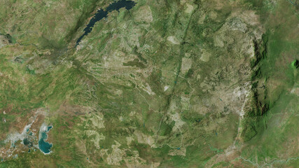 Midlands, Zimbabwe - outlined. Satellite