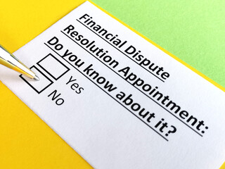 Obraz premium Questionnaire about family law