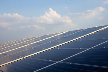 solar panels on the roof