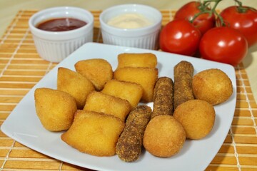 chicken nuggets and french fries