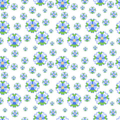 seamless floral pattern  in flat color for wallpaper, background, decoration, paper wrapping, backdrop - 355349984