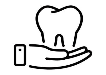 DENTAL CARE icon vector for web and app