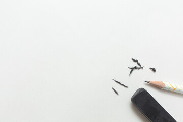 鉛筆 消しゴム 消しカス