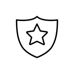 Award icon vector illustration outline