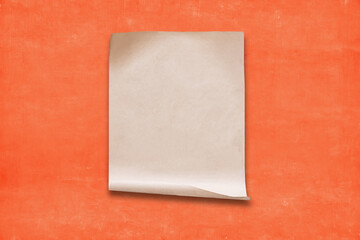 Fototapeta premium paper on red wall