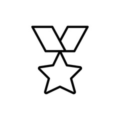 Award icon vector illustration outline