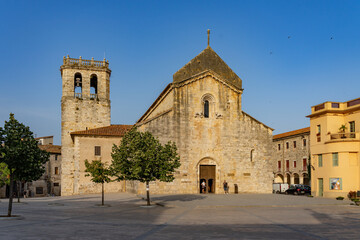 Landscape medieval village Besalu, Catalonia, Spain