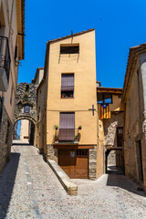 Landscape medieval village Besalu, Catalonia, Spain