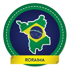 roraima map sticker