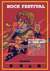 rock festival poster