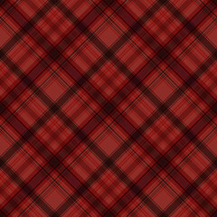 Seamless classic tartan plaid. Red, black pattern.