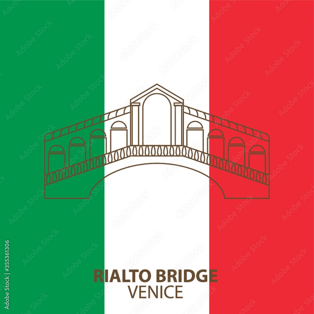 Poster rialto bridge