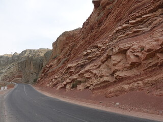 The road to Khushekat. Tajikistan.