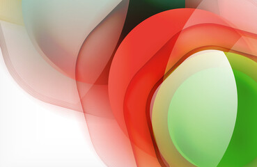 Abstract background - glass shiny transprent hexagon shapes overlapping eath other. Vector Illustration For Wallpaper, Banner, Background, Card, Book Illustration, landing page