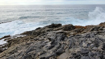 where volcanic lava meets the sea creating a wonderful place