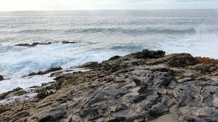 where volcanic lava meets the sea creating a wonderful place