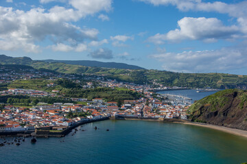 Naklejka na ściany i meble Walk on the Azores archipelago. Discovery of the island of Faial, Azores, Horta