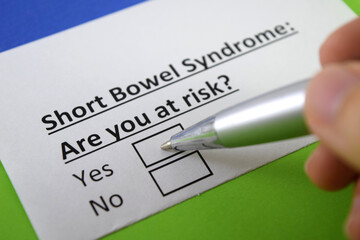 Obraz premium Questionnaire about health problem