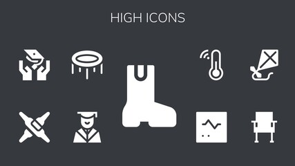 Modern Simple Set of high Vector filled Icons
